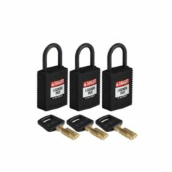 Kompakt hänglås med plastbygel | Lika Låsning 3-pack