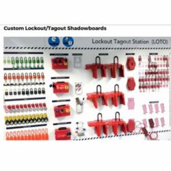 Lockoutstation för Bryt & Lås Brady Shadow board