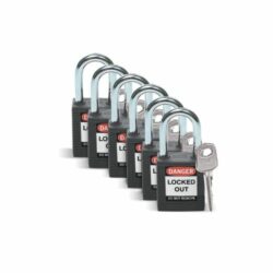 Brady Safety Hänglås Nylon SVART