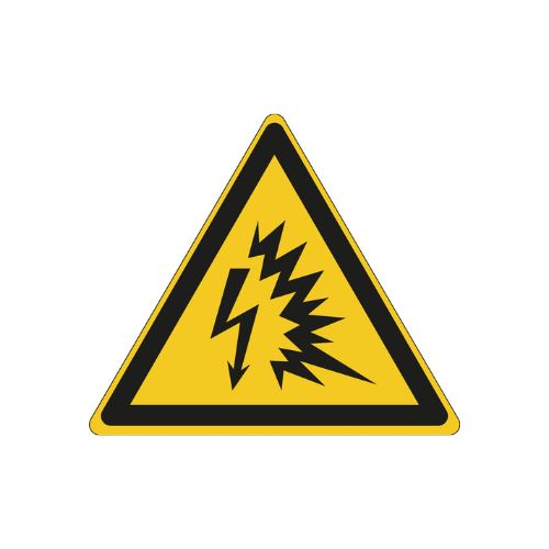 Varningsskylt Risk för elektriska ljusbågar