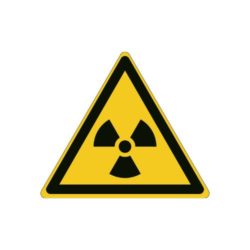 Varningsskylt Radioaktivt ämne/joniserande strålning