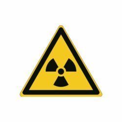 Varningsskylt Radioaktivt ämne/joniserande strålning