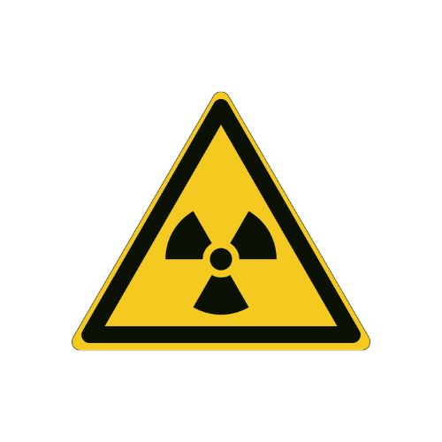 Varningsskylt Radioaktivt ämne/joniserande strålning