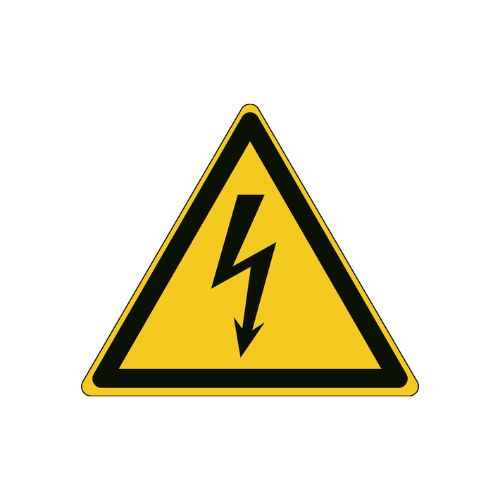 Varningsskylt Farlig elektrisk spänning