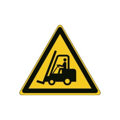 Varningsskylt Trucktrafik