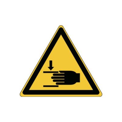 Varningsskylt Klämrisk (hand)