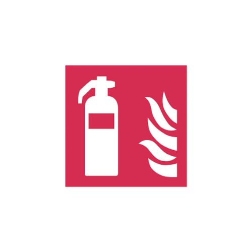 Efterlysande halogenfri skylt Brandsläckare