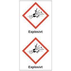 Rörmärkningstejp GHS1 Explosivt
