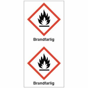 Rörmärkningstejp GHS2 Brandfarlig