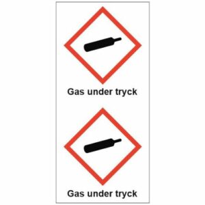 Rörmärkningstejp GHS4 Gas under tryck