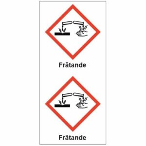 Rörmärkningstejp GHS5 Frätande