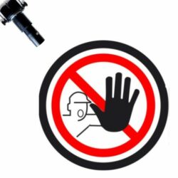 Varningsprojektor LED Tillträde förbud