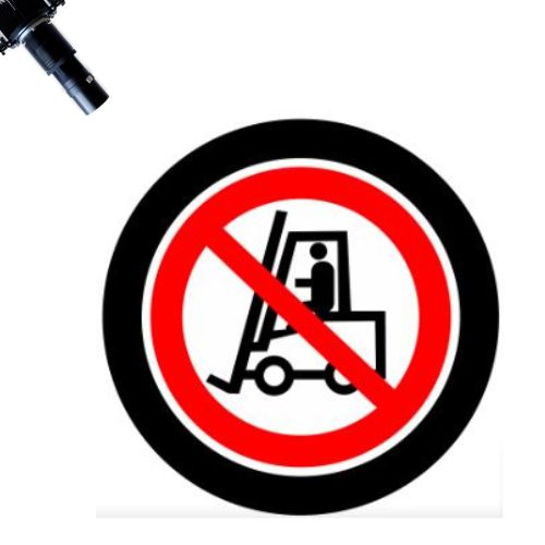 Varningsprojektor LED Trucktrafik förbud