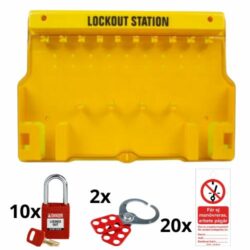 Lockout Station för 10-20 lås komplett