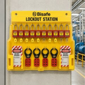 Bisafe 54 Lockout Station för 10 lås komplett Bisafe