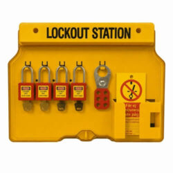 Lockout Station för 4 lås komplett för Bryt och Lås