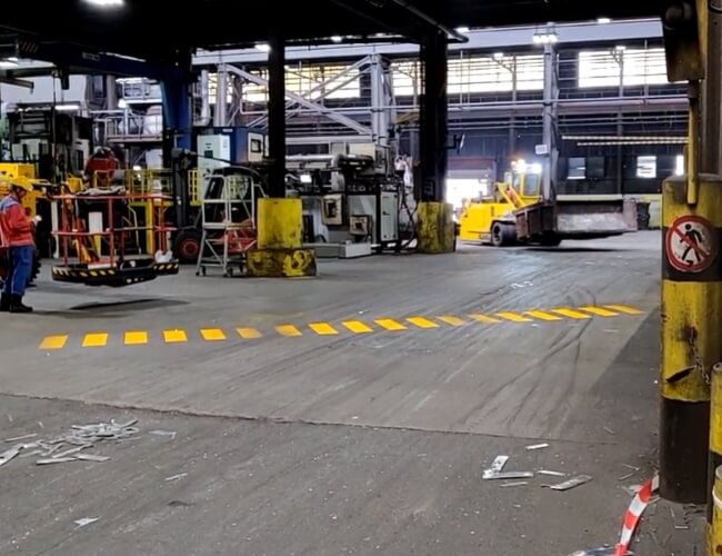 Varningsprojektor LED Övergångsställe 3 5 LED övergångsställe för tuffa industrimiljöer