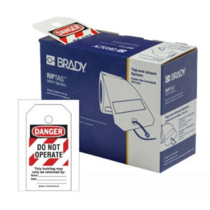 TAG skylt Brady RipTag Danger Lockout Tagout