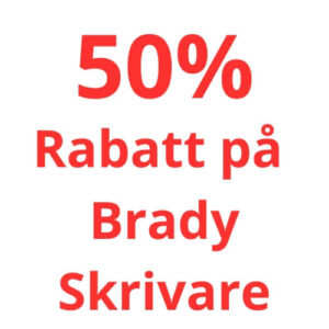 50% Rabatt på Brady