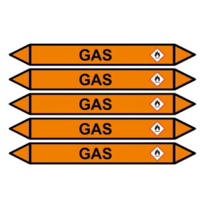 Rörmärkningsdekal GAS