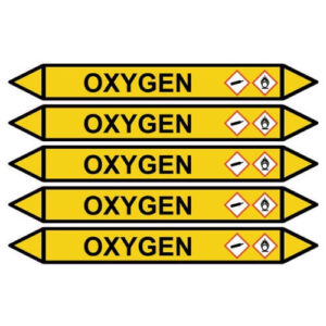 Rörmärkningsdekal OXYGEN