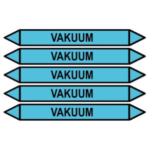 Rörmärkningsdekal Vakuum