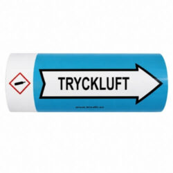 Rörmärkningstejp Tryckluft med GHS4