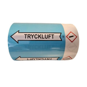 Rörmärkningstejp Tryckluft med GHS4