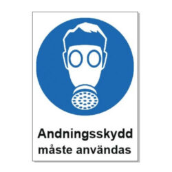 Andningsskydd måste användas