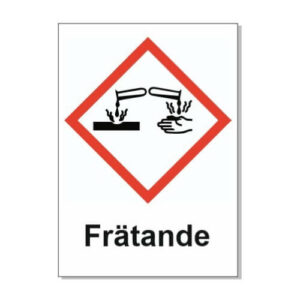 Frätande GHS5 skyltar och dekaler AFS