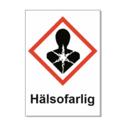 Hälsofarlig GHS8 AFS skyltar och dekaler