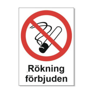 Rökning förbjuden AFS