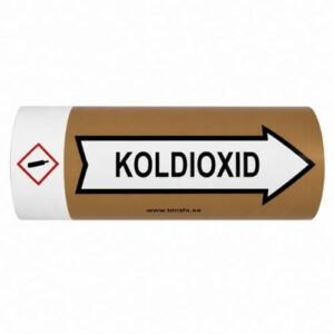 Rörmärkningstejp Koldioxid med GHS4