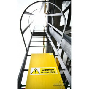 Avspärrning stegar och plattformar. Förhindra effektivt obehörig personal att använda stegar