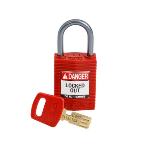 Kompakt Hänglås Nylon Aluminiumbygel för Bryt och Lås