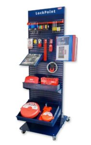 LOCKPOINT Lockout Station med hjul för Bryt och Lås Bisafe