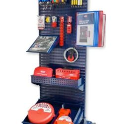 LOCKPOINT Lockout Station med hjul för Bryt och Lås Bisafe