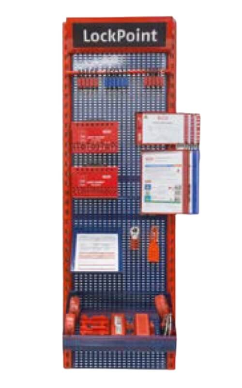 LOCKPOINT Lockout Station med väggfäste 1 LOCKPOINT Lockout Station med väggfäste Bisafe