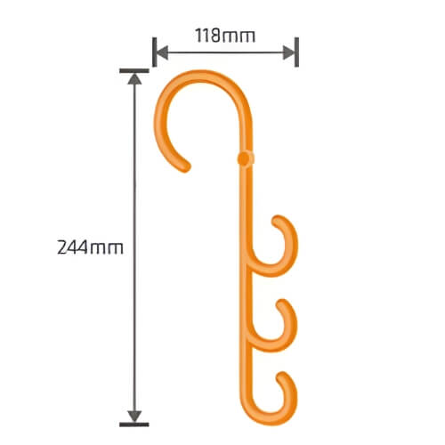 Säkerhetskrok för kablar Light 4 Säkerhetskrok för kablar Light4