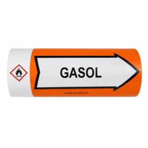 Rörmärkningstejp Gasol med GHS2